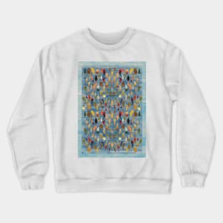 The last dance with the wind (blue version) Crewneck Sweatshirt